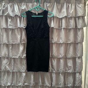 Maxi dress with lace detailing.